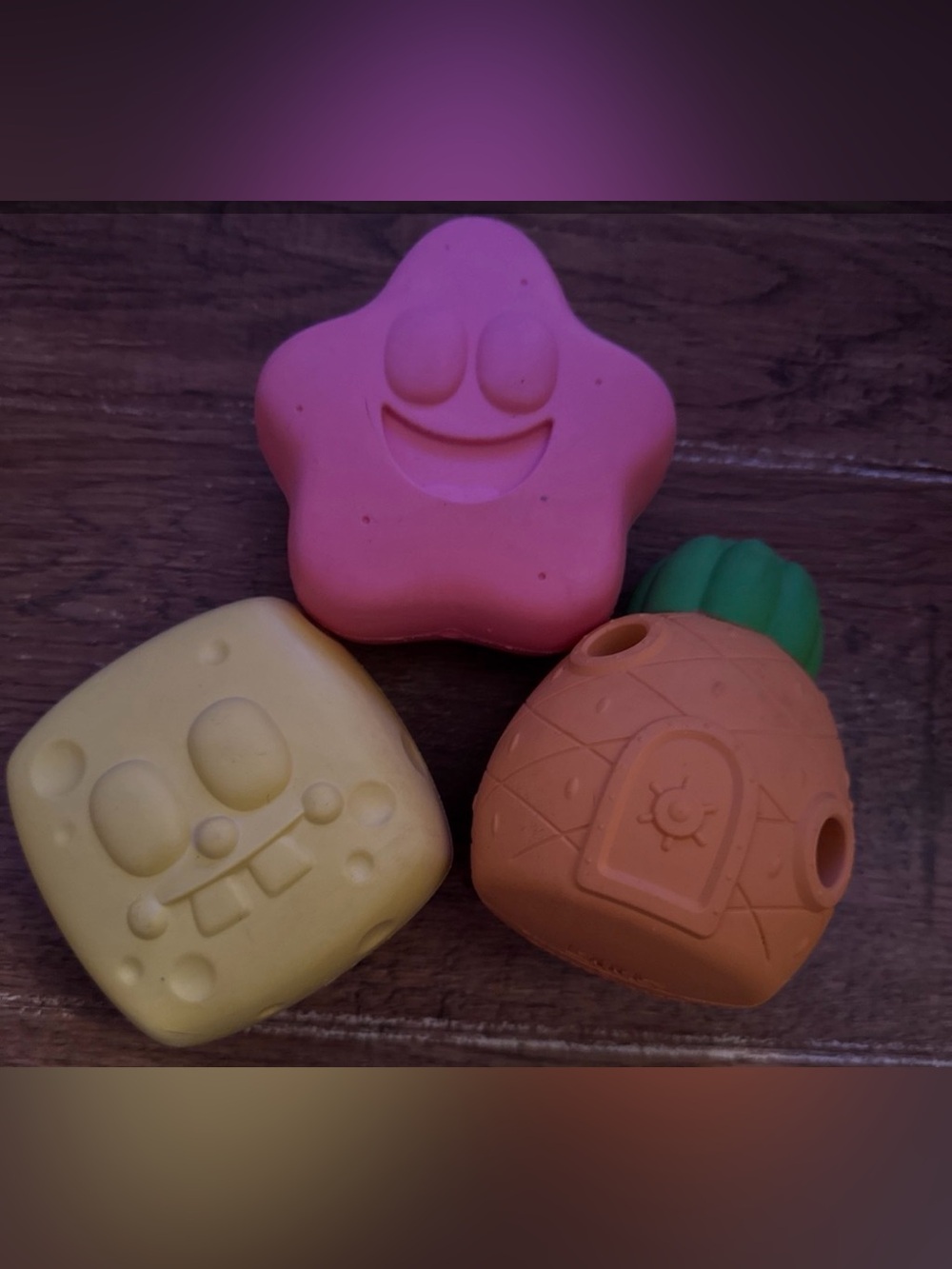 Bark Box Super Chewer SpongeBob complete TOUGH Set NEW